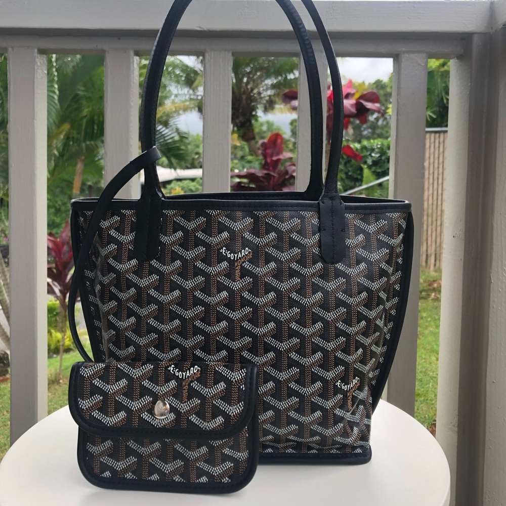 100% Authentic Goyard Anjou TPM, Black